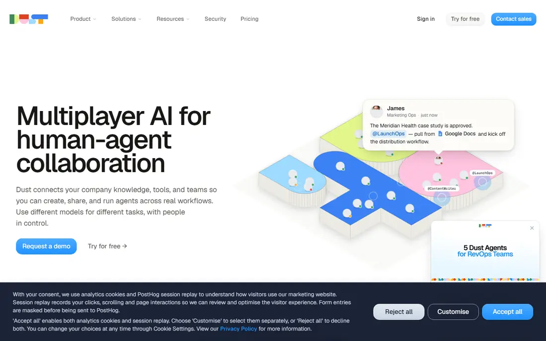 Dust homepage