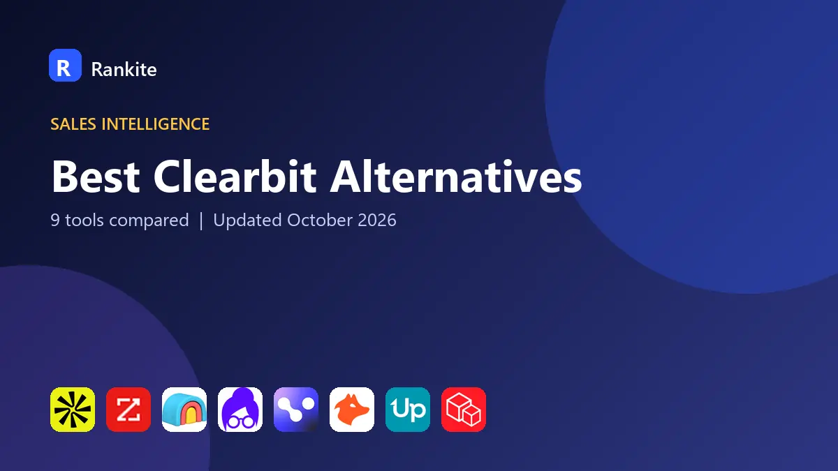 Best Clearbit Alternatives in 2026: 9 Tools Compared