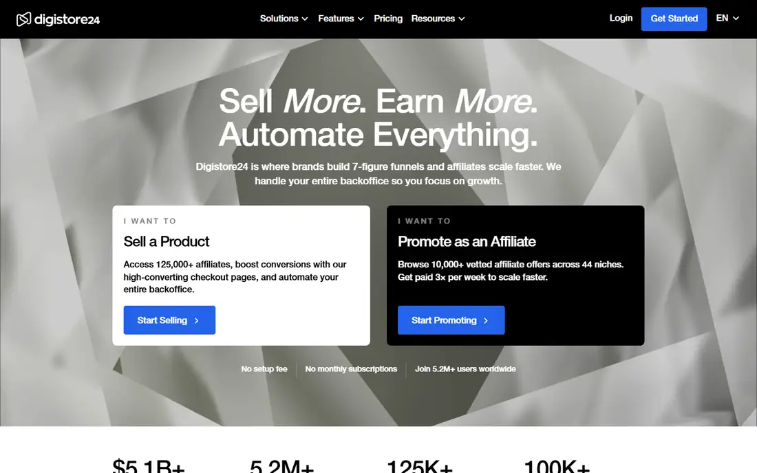 Digistore24 homepage