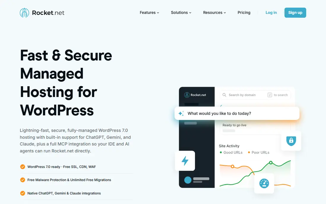 Rocket.net homepage