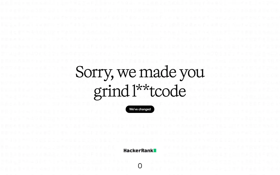 HackerRank homepage