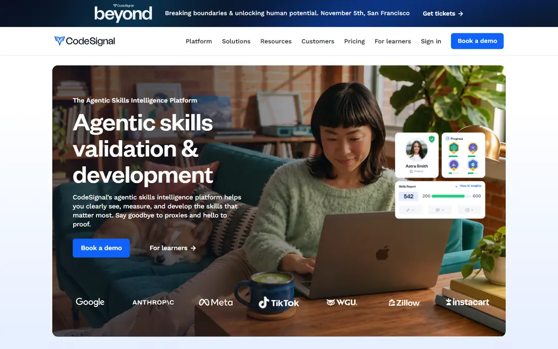 CodeSignal homepage