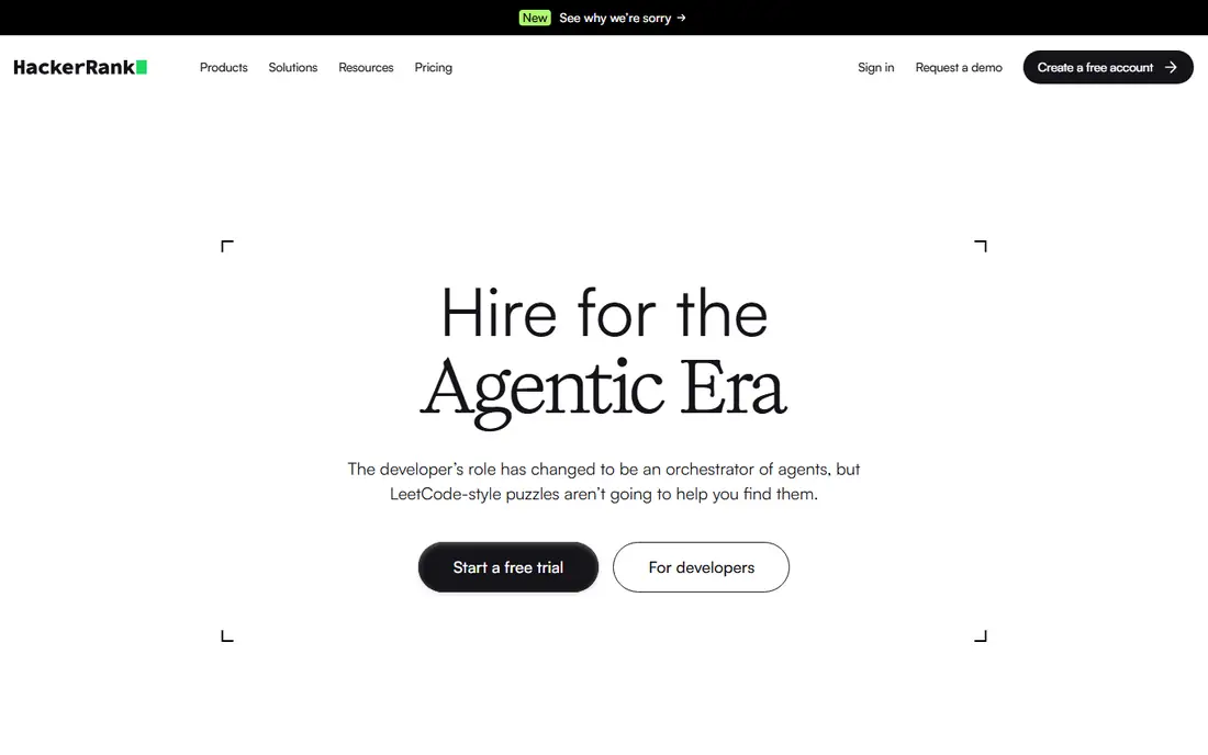 HackerRank homepage