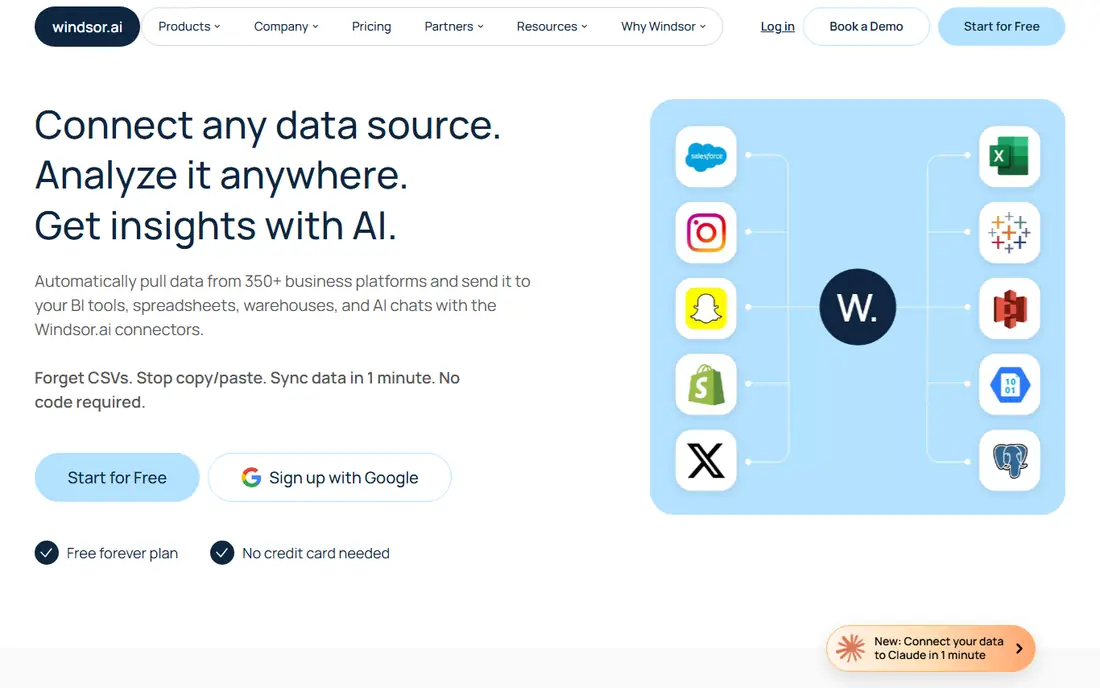 Windsor.ai homepage