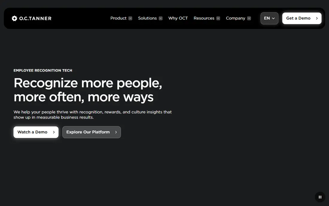 O.C. Tanner homepage