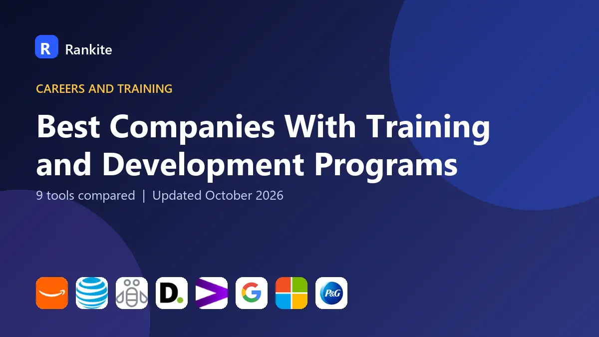 Best Companies With Training and Development Programs in 2026: 9 Companies Compared
