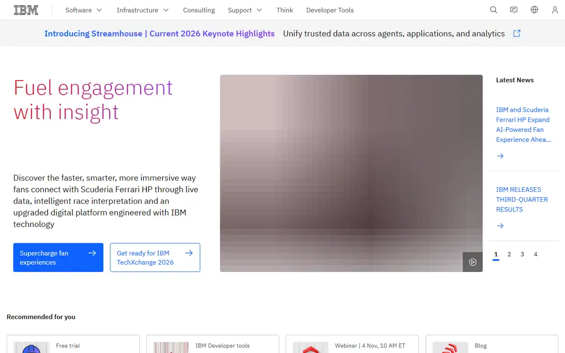 IBM homepage