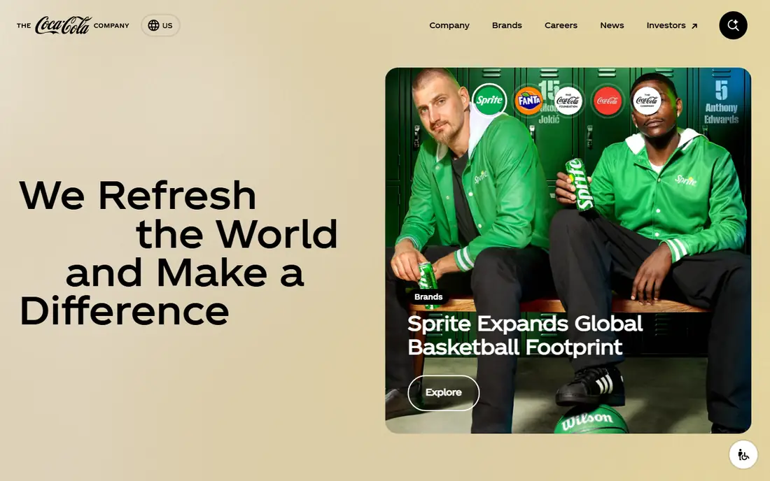 The Coca-Cola Company homepage