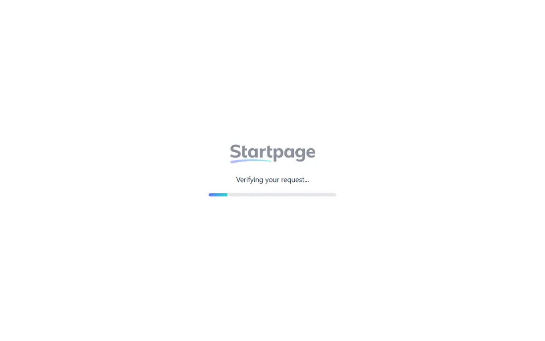 Startpage homepage