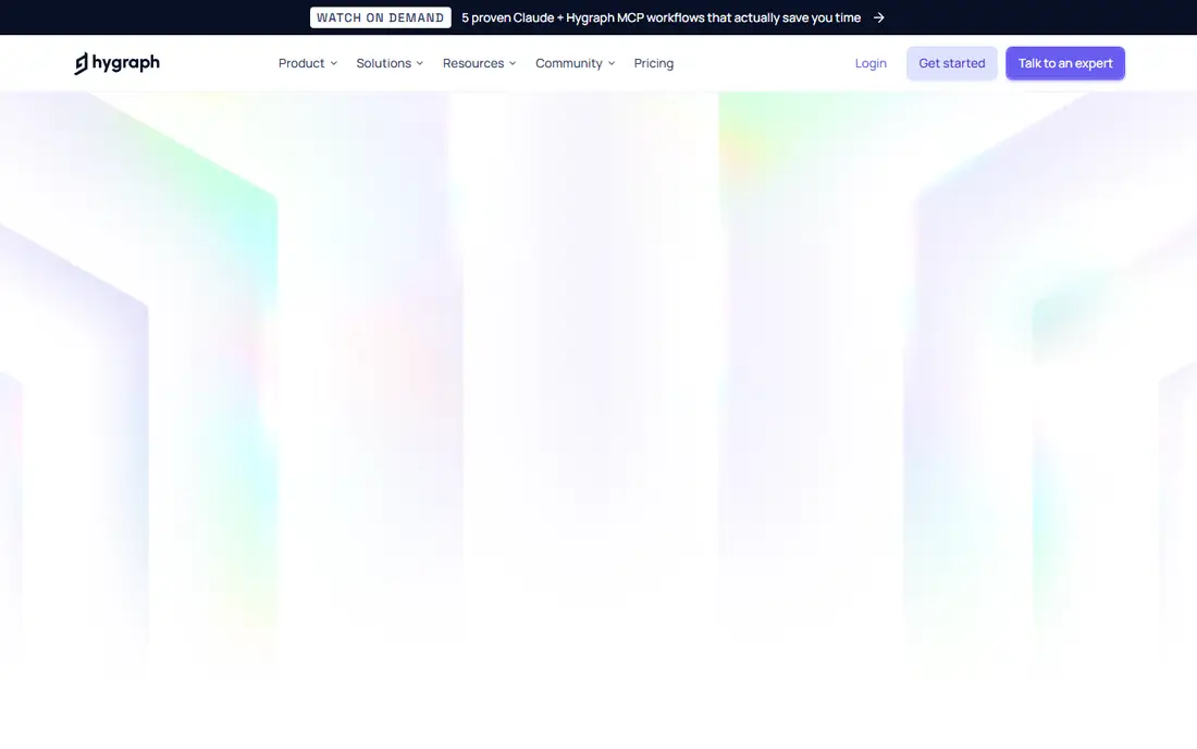 Hygraph homepage