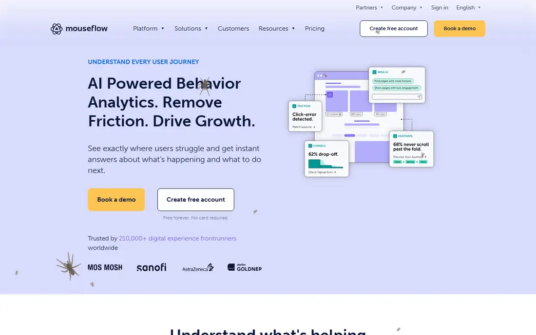 Mouseflow homepage