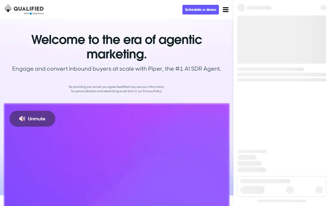 Qualified homepage