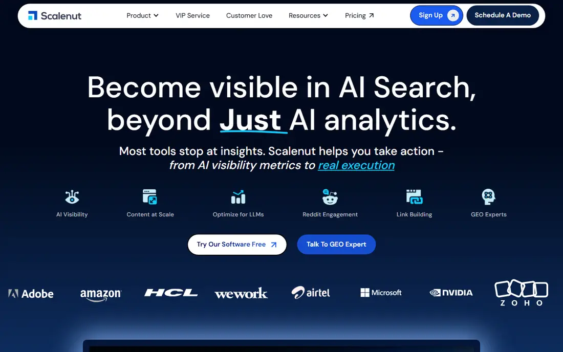 Scalenut homepage