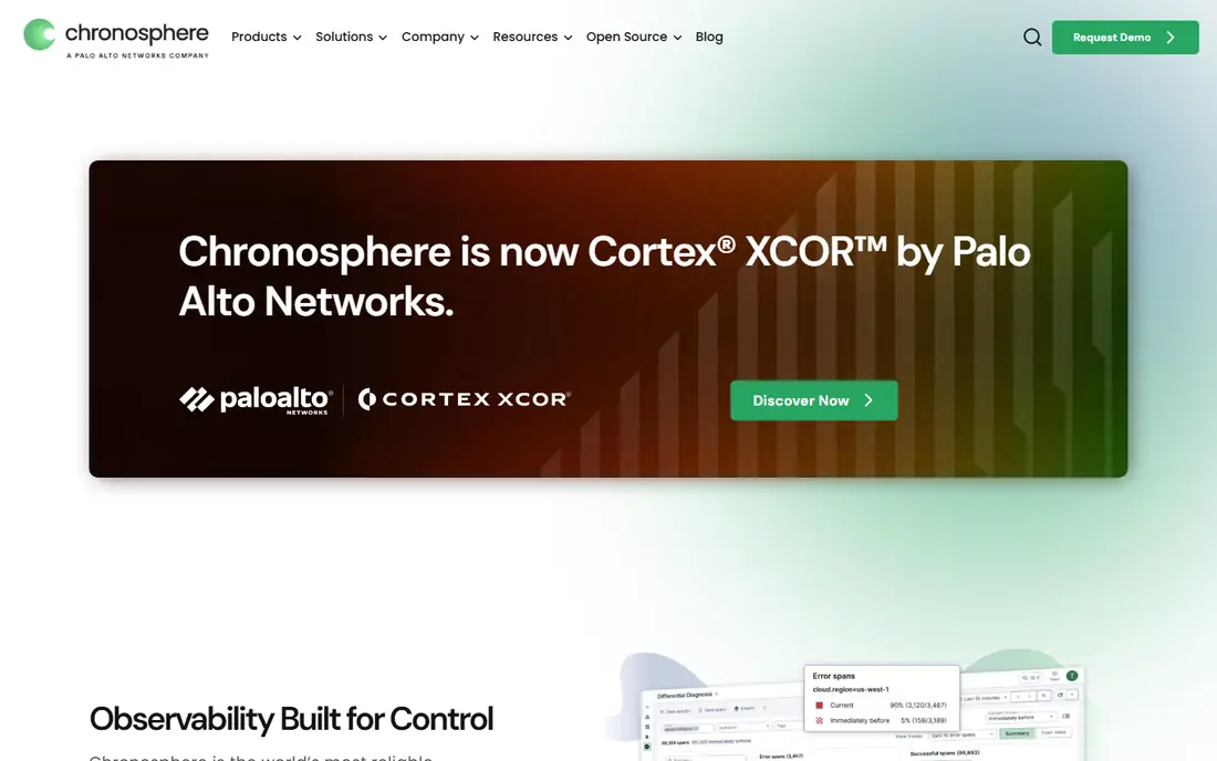 Chronosphere Telemetry Pipeline homepage