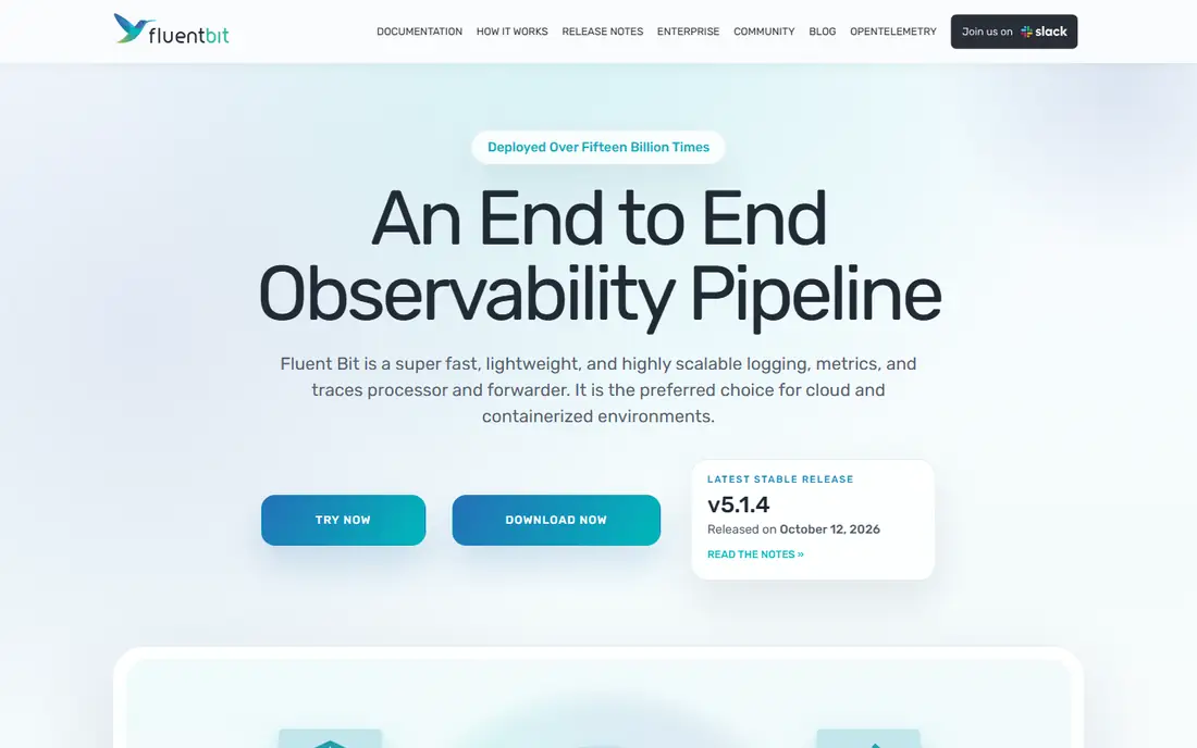 Fluent Bit homepage