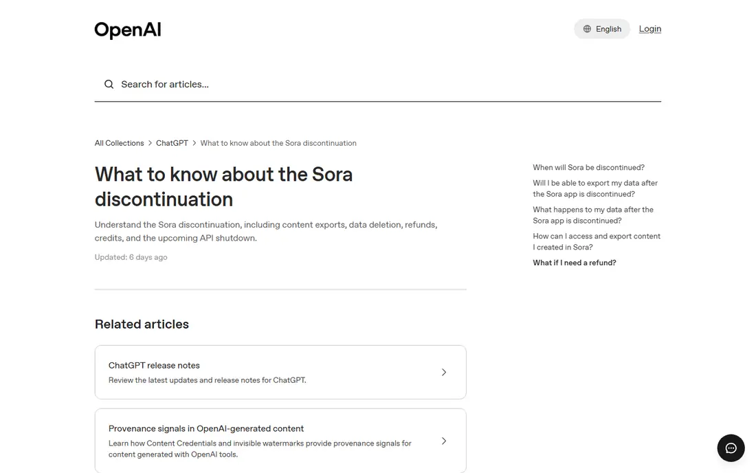 OpenAI Sora homepage
