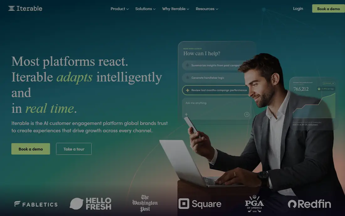 Iterable homepage