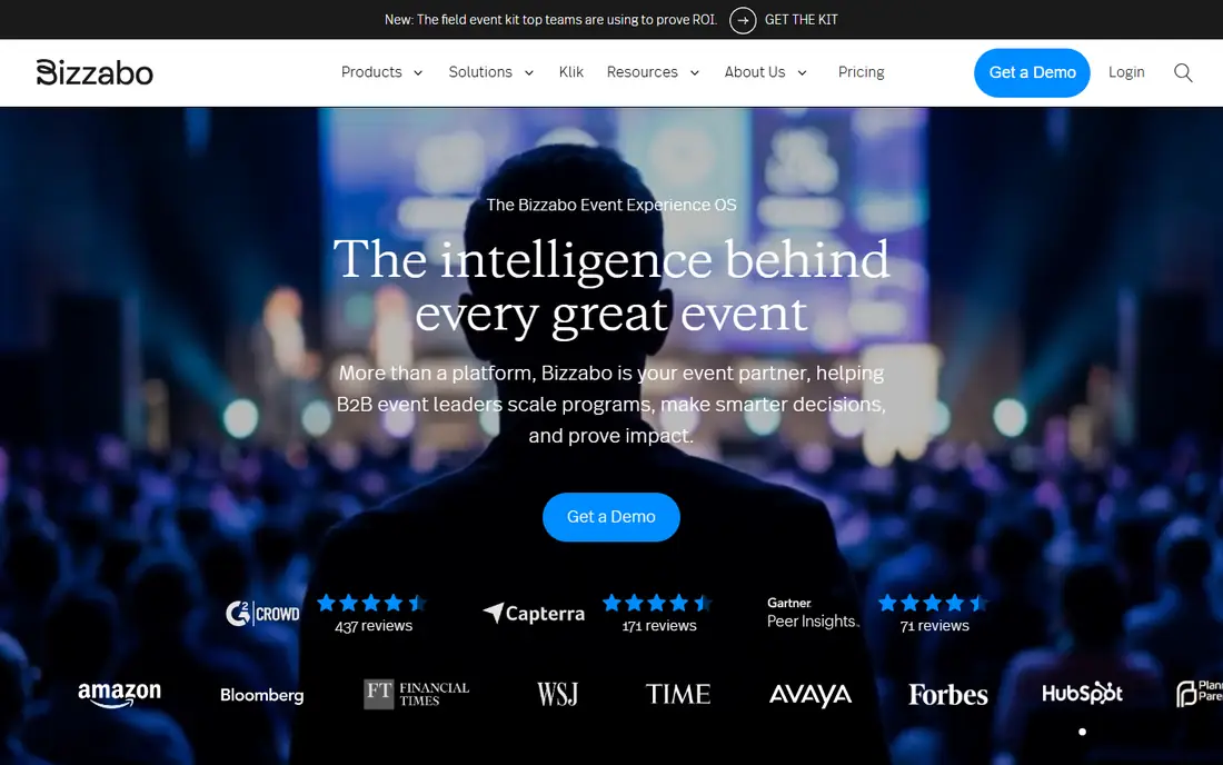 Bizzabo homepage