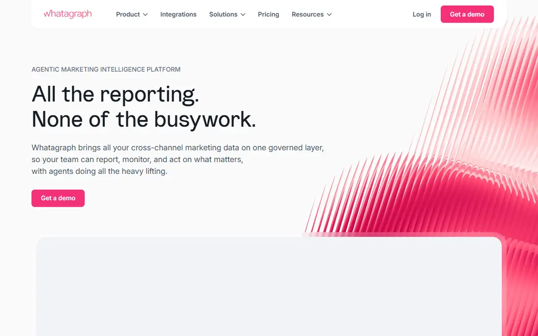 Whatagraph homepage