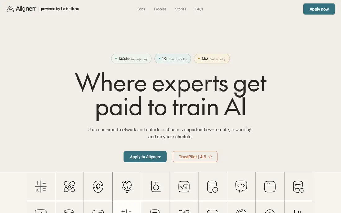 Alignerr homepage