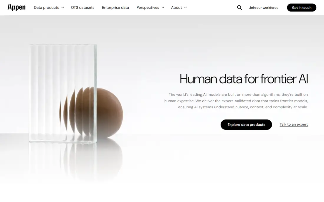 Appen homepage