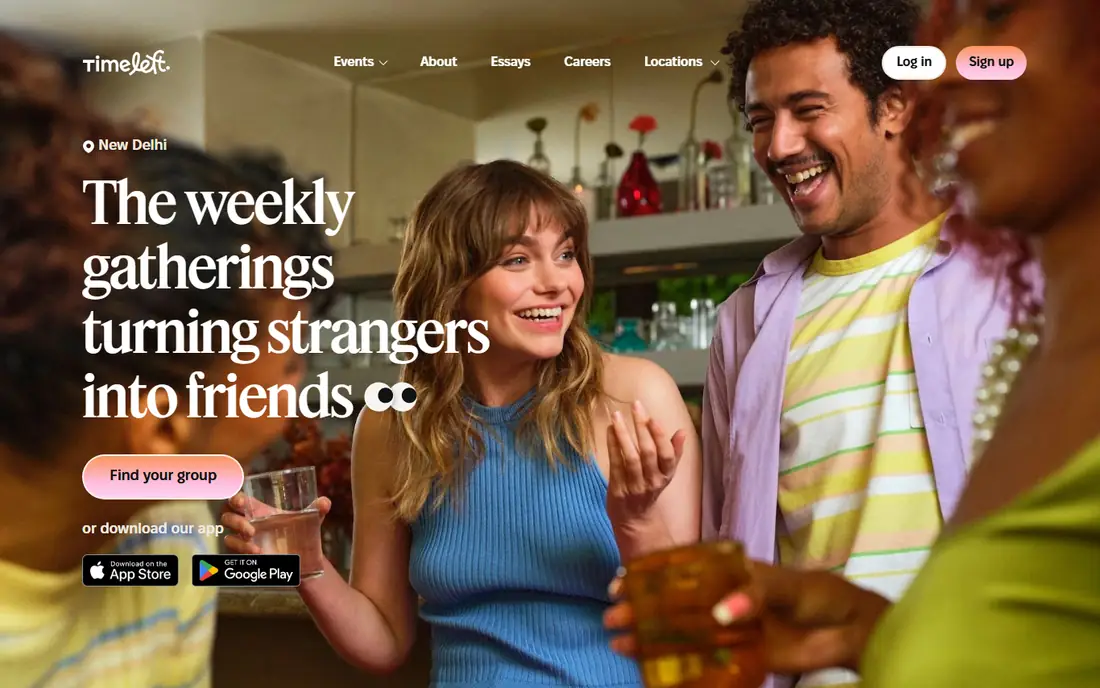 Timeleft homepage