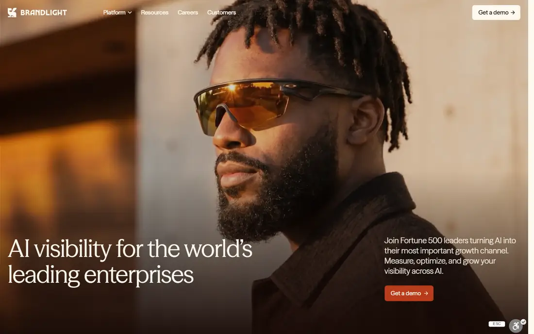 Brandlight homepage