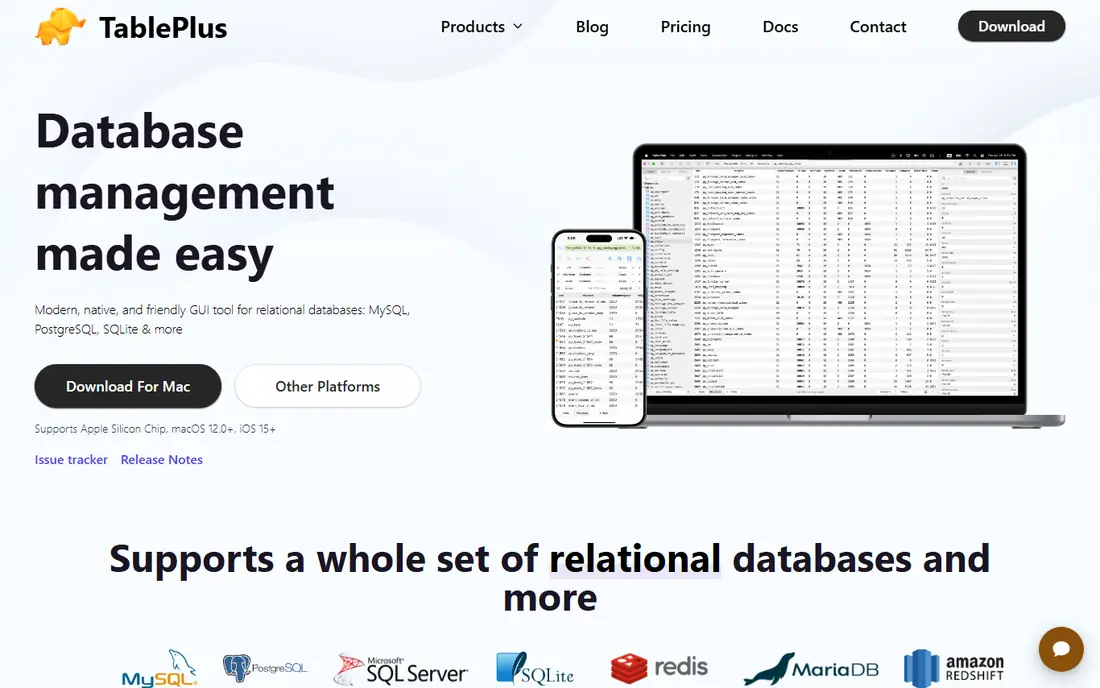TablePlus homepage
