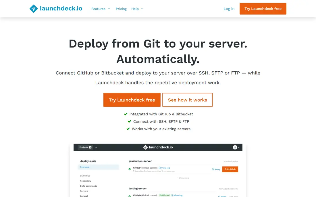 Launchdeck homepage