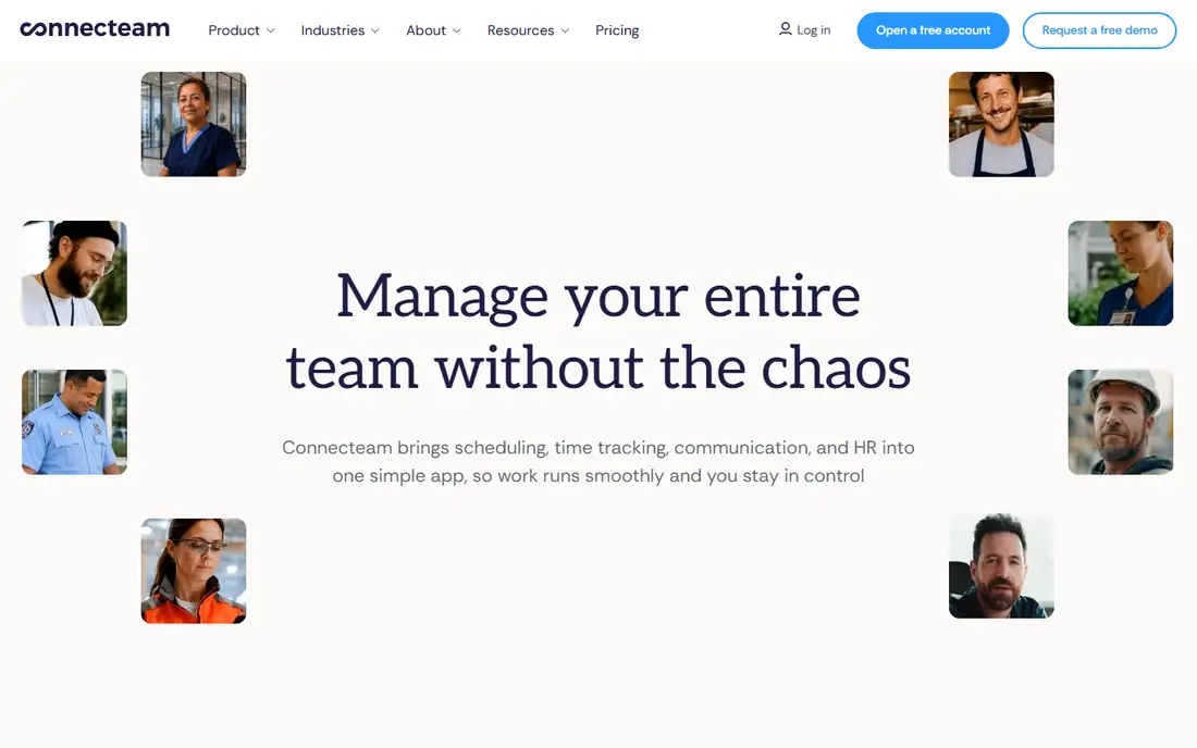 Connecteam homepage