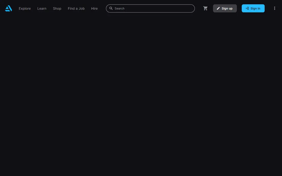 ArtStation homepage