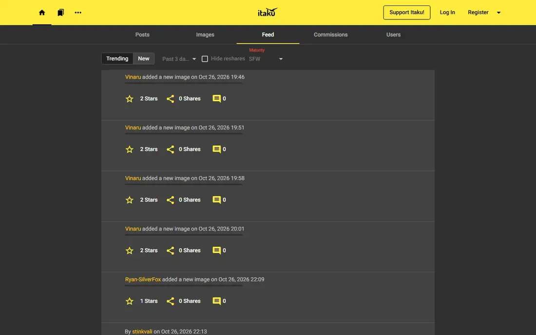Itaku homepage