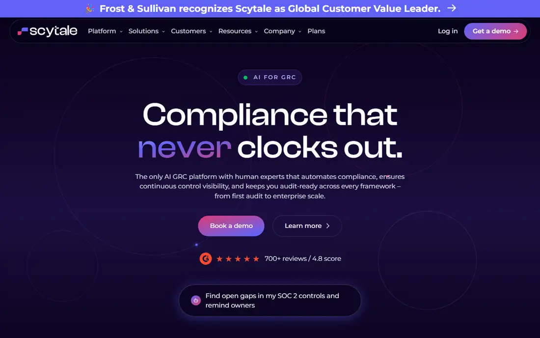 Scytale homepage