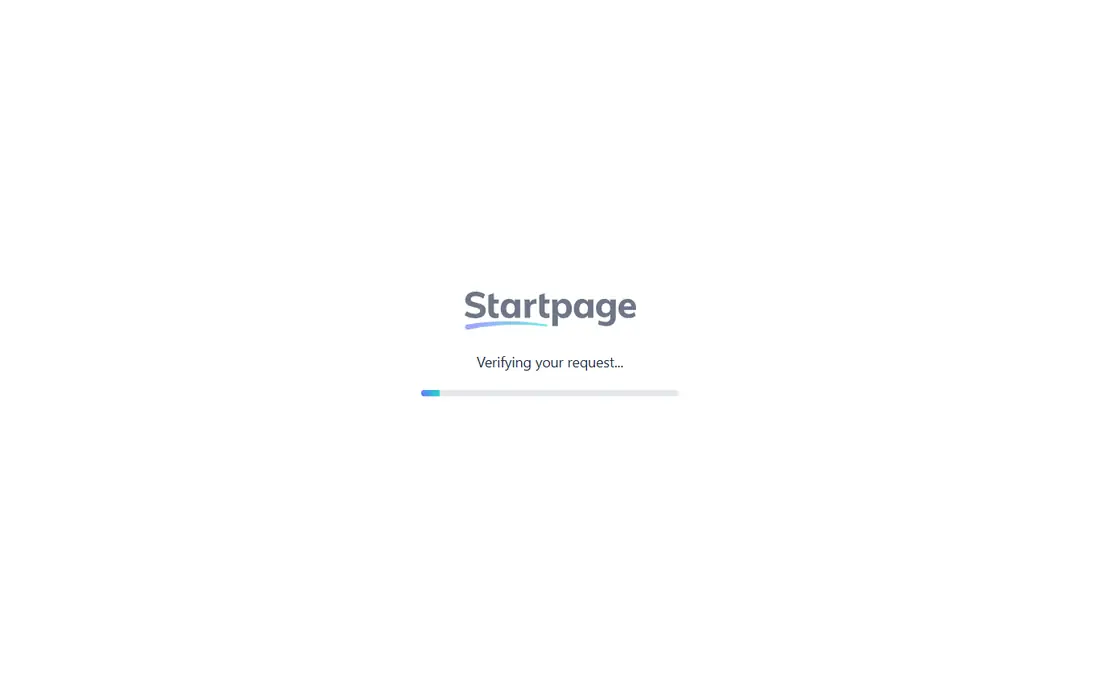 Startpage homepage