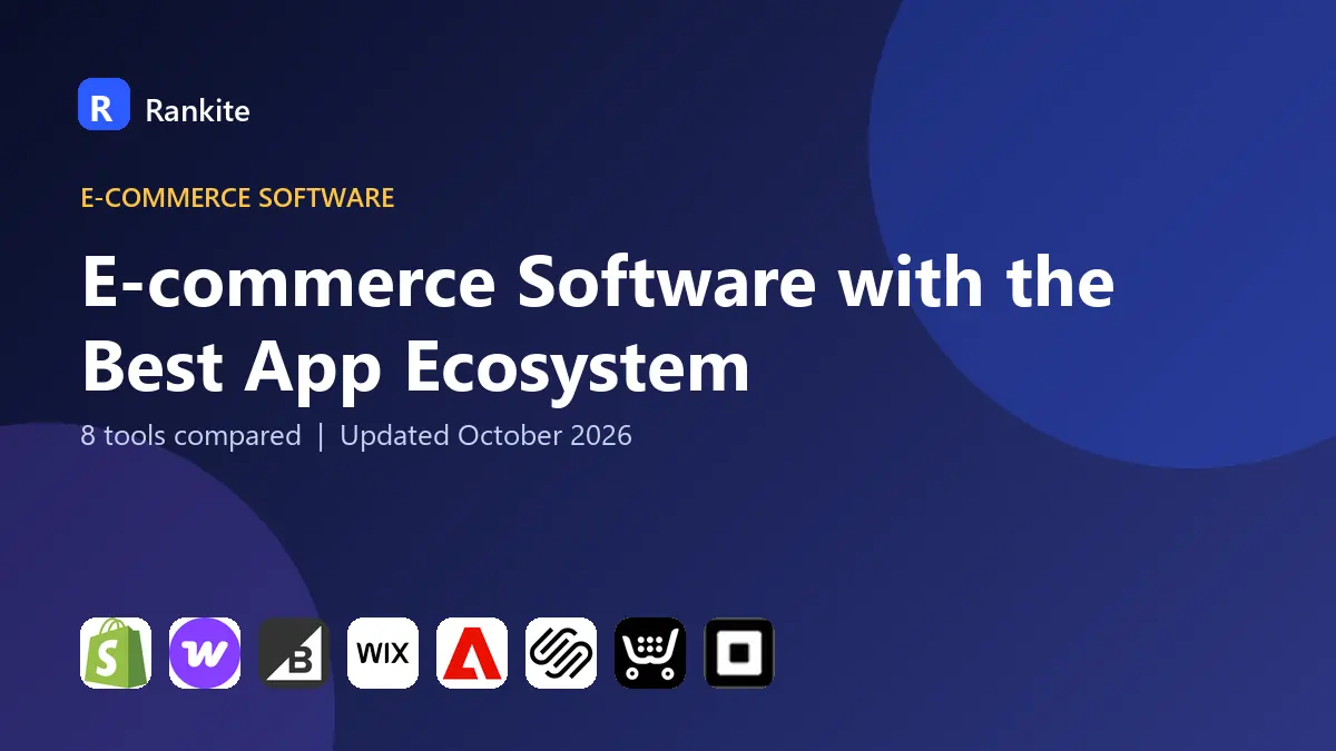 E-commerce Software with the Best App Ecosystem in 2026: 8 Tools Compared