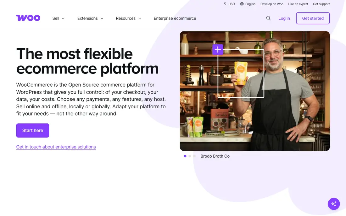 WooCommerce homepage