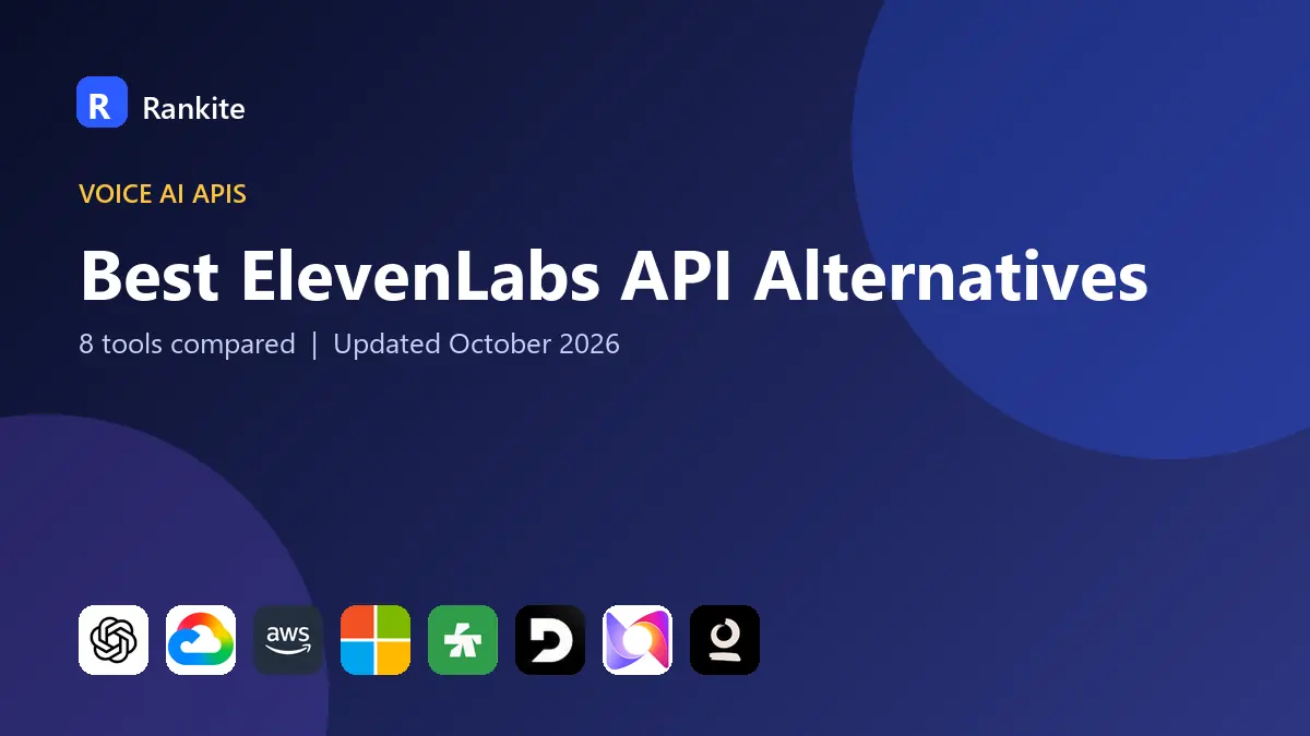Best ElevenLabs API Alternatives in 2026: 8 Tools Compared