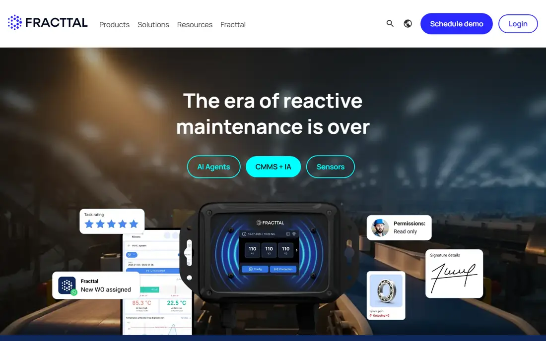 Fracttal homepage