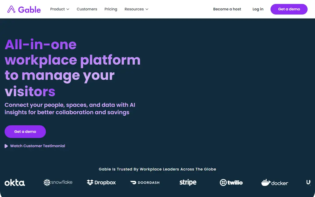 Gable homepage