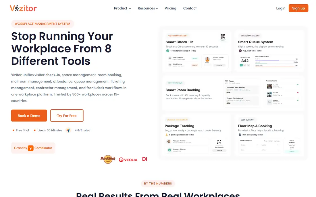 Vizitor homepage