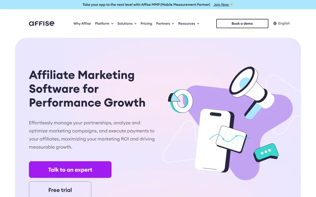 Affise homepage