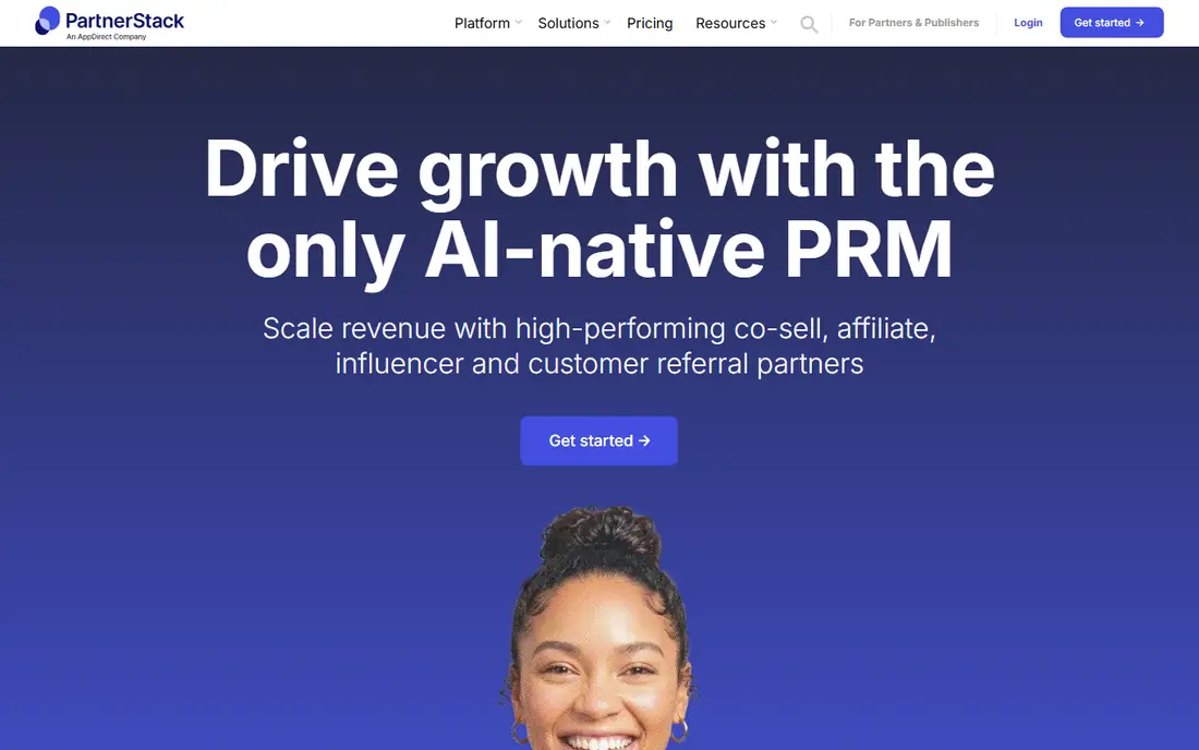 PartnerStack homepage