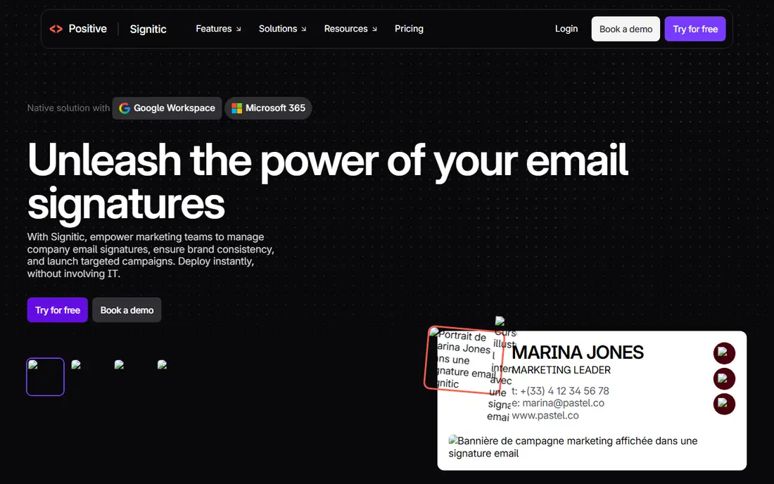 Signitic homepage