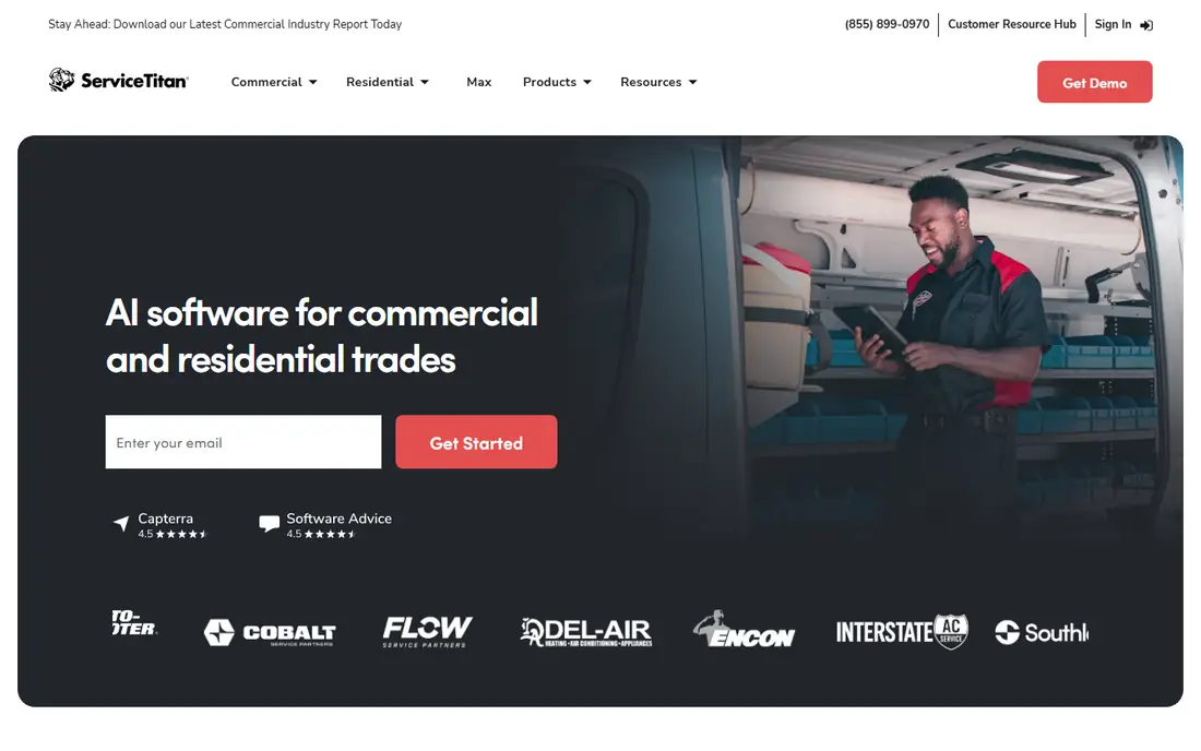 ServiceTitan homepage