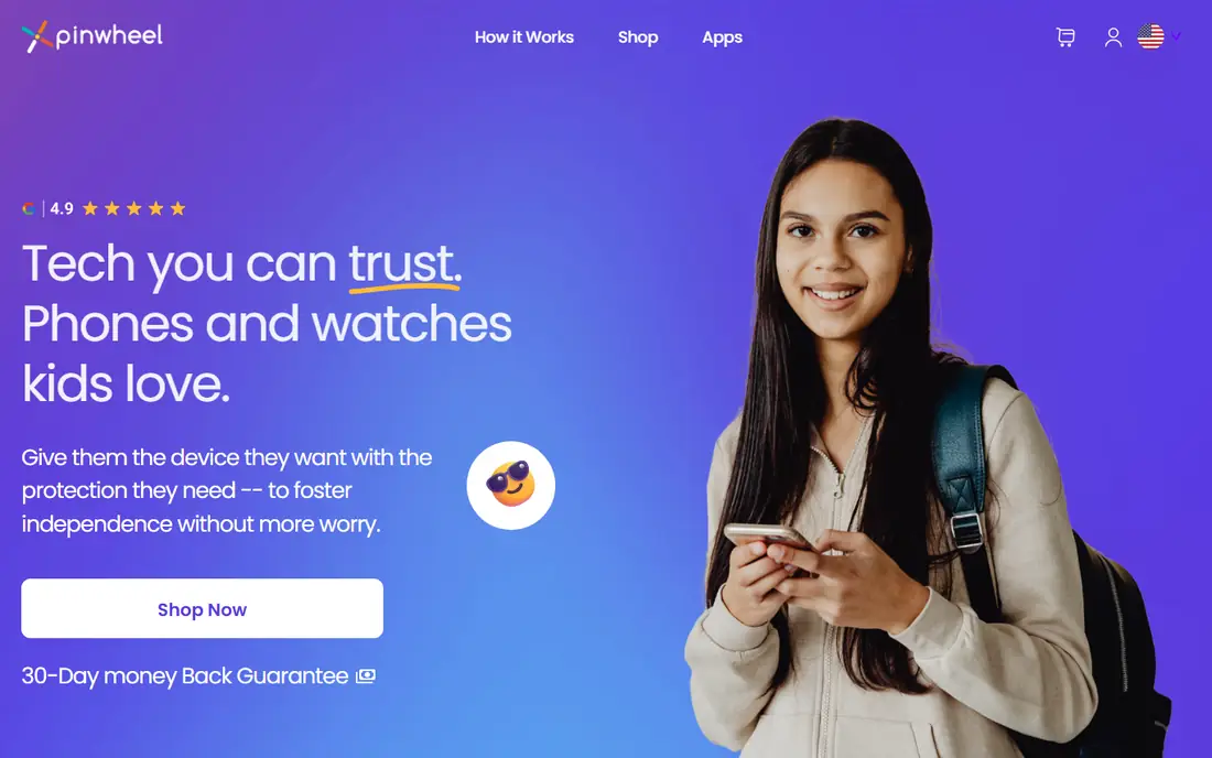 Pinwheel homepage