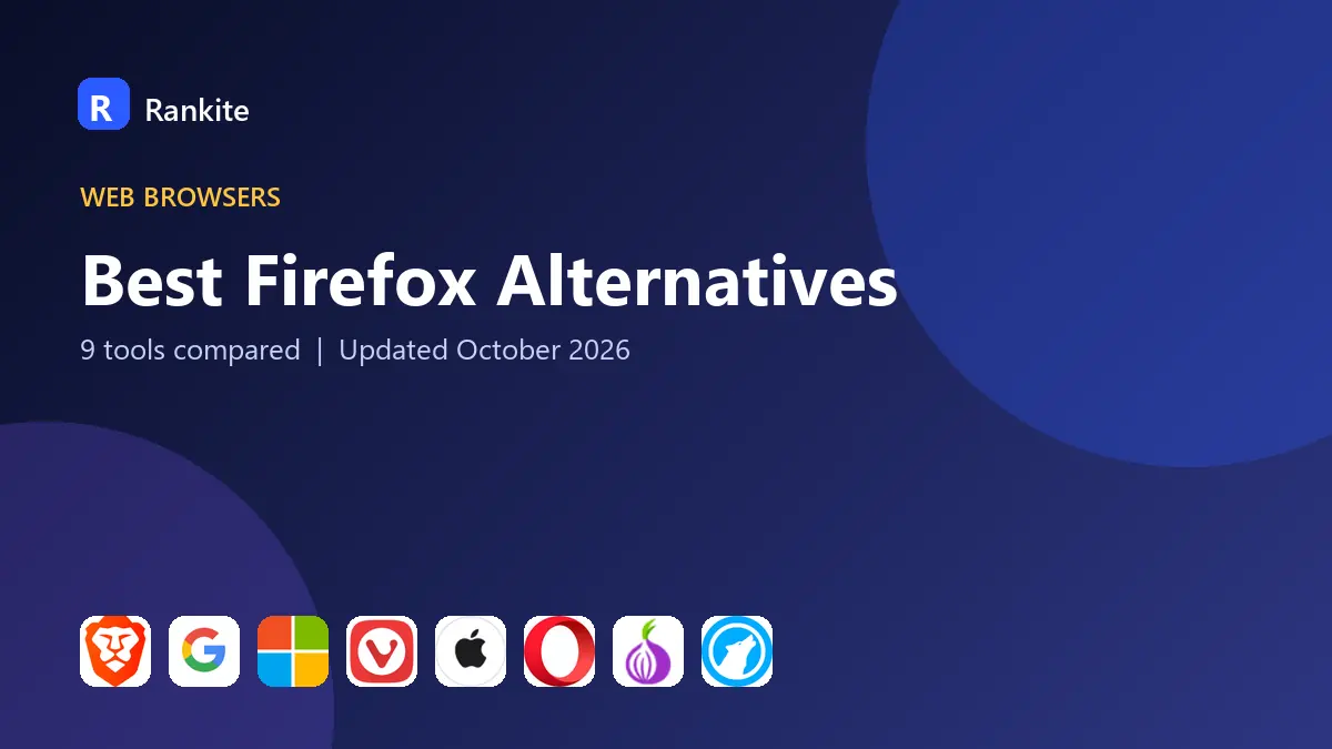 Best Firefox Alternatives in 2026: 9 Tools Compared