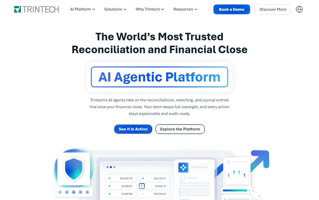 Trintech Adra homepage
