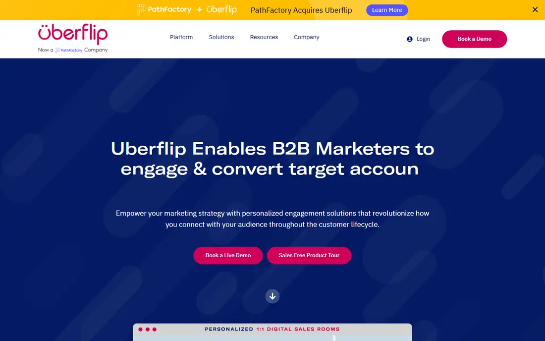 Uberflip homepage