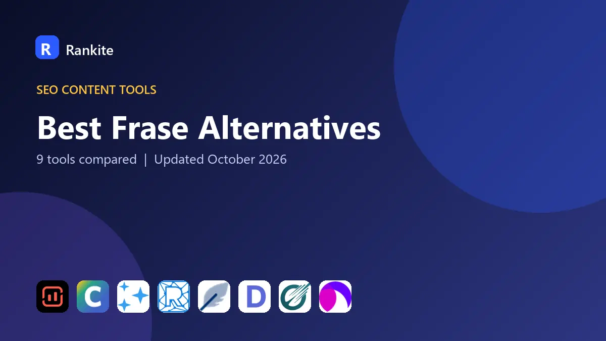Best Frase Alternatives in 2026: 9 Tools Compared