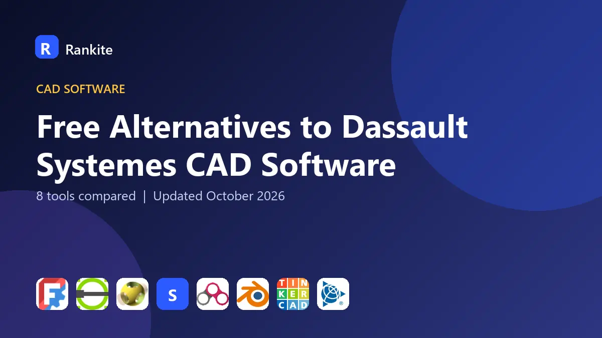 Free Alternatives to Dassault Systemes CAD Software in 2026: 8 Tools Compared